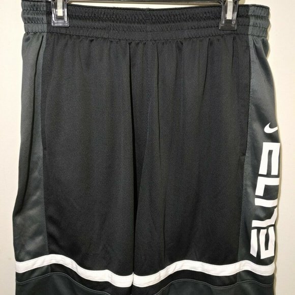 Nike- Men's Black/Gray Block Style Elite Shorts - Picture 3 of 6